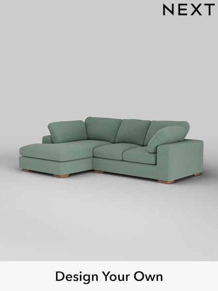 Fine Chenille Easy Clean/Light Forest Green N Premium The Snuggle Grand (H36819) | £2,650