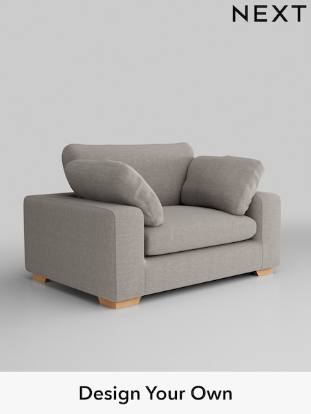 Fine Chenille Easy Clean/Light Steel Grey N Premium The Snuggle Grand (H36826) | £1,599