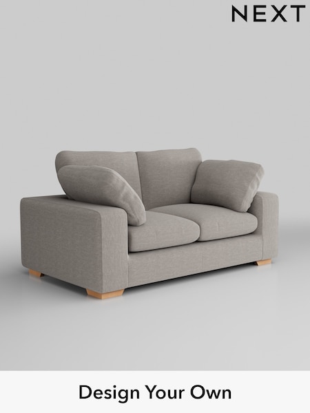 Fine Chenille Easy Clean/Light Steel Grey N Premium The Snuggle Grand (H36826) | £1,699