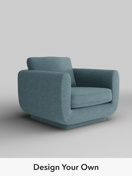Fine Chenille Easy Clean/Mid Blue N Premium Pia (H36828) | £1,025