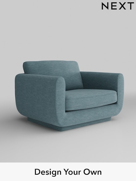 Fine Chenille Easy Clean/Mid Blue N Premium Pia (H36828) | £1,125