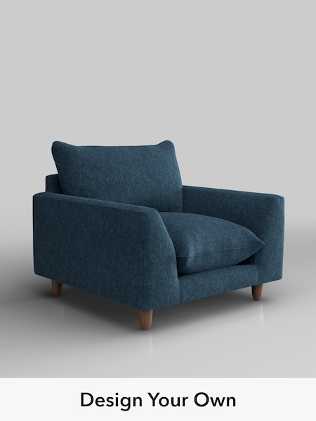 Cotswold Chenille/Dark Blue Noa Deep Relaxed Sit (H36830) | £875