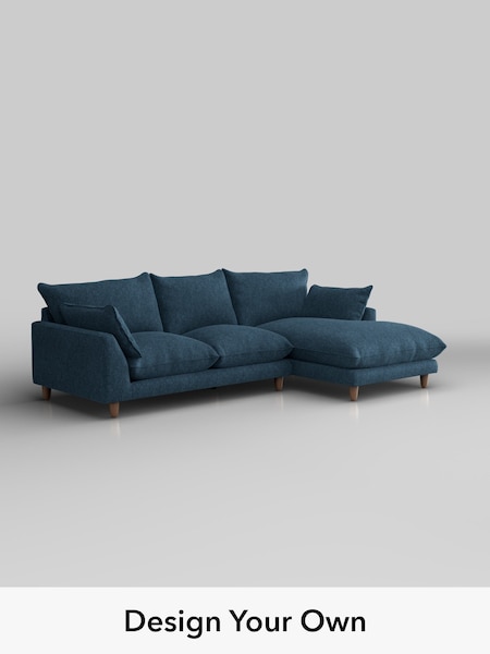 Cotswold Chenille/Dark Blue Noa Deep Relaxed Sit (H36830) | £1,875