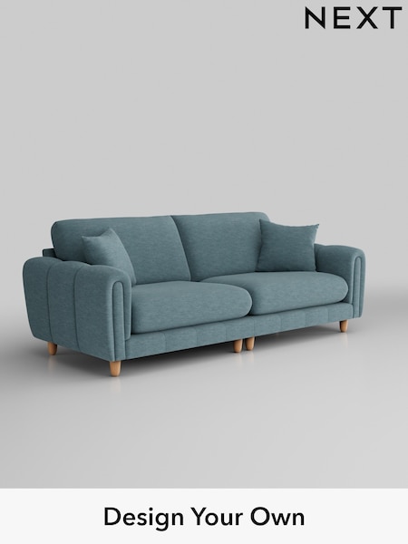 Fine Chenille Easy Clean/Mid Blue Odella (H36832) | £1,475