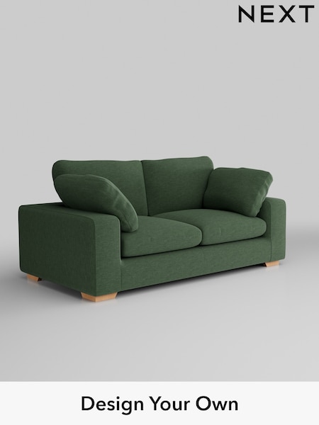 Fine Chenille Easy Clean/Mid Khaki Green N Premium The Snuggle Grand (H36848) | £1,799