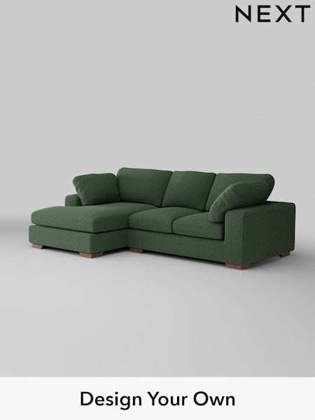 Fine Chenille Easy Clean/Mid Khaki Green N Premium The Snuggle Grand (H36848) | £2,575