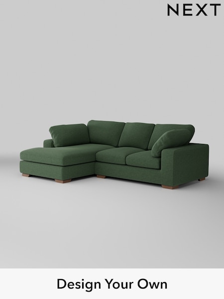 Fine Chenille Easy Clean/Mid Khaki Green N Premium The Snuggle Grand (H36848) | £2,650