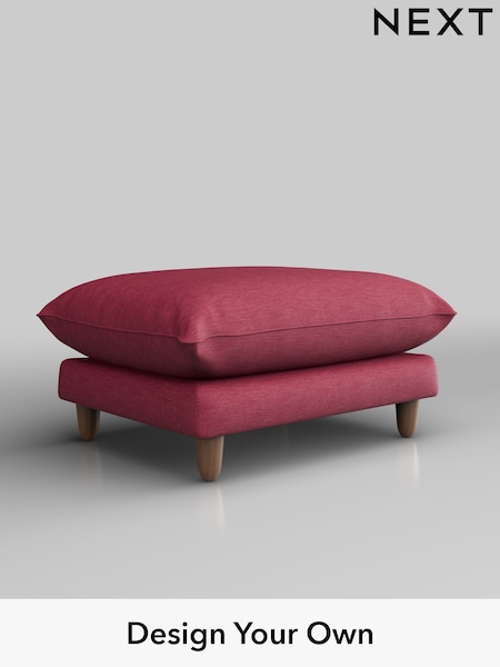 Fine Chenille Easy Clean/Mid Raspberry Pink Noa Deep Relaxed Sit (H36851) | £525