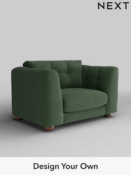 Fine Chenille Easy Clean/Mid Khaki Green Jasmine (H36852) | £1,175