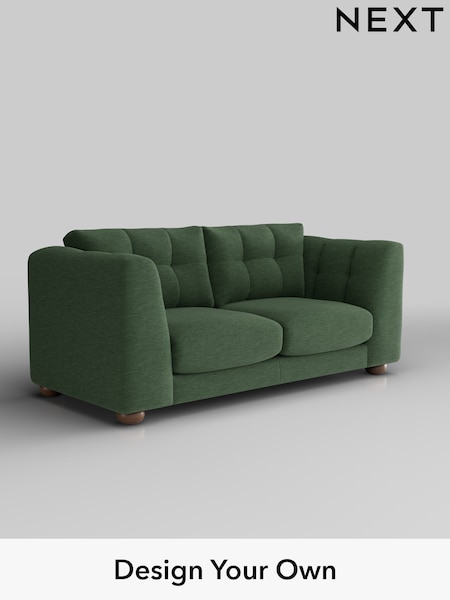 Fine Chenille Easy Clean/Mid Khaki Green Jasmine (H36852) | £1,375