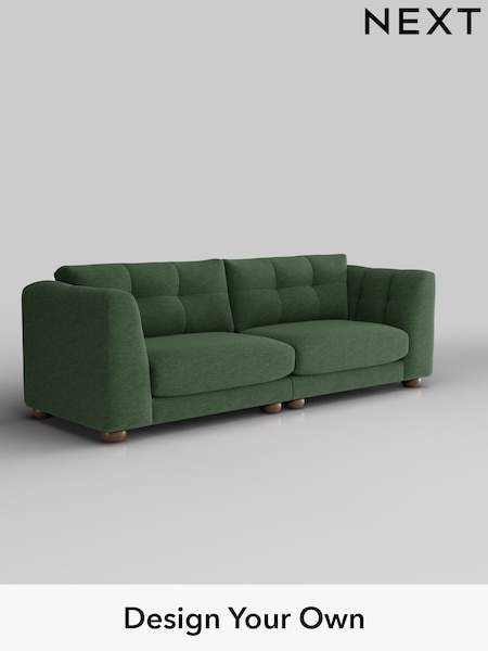 Fine Chenille Easy Clean/Mid Khaki Green Jasmine (H36852) | £1,575
