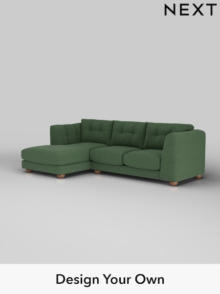 Fine Chenille Easy Clean/Mid Khaki Green Jasmine (H36852) | £2,075