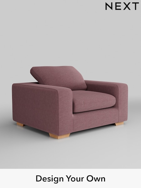 Fine Chenille Easy Clean/Mid Mulberry Purple N Premium The Snuggle Grand (H36853) | £1,399