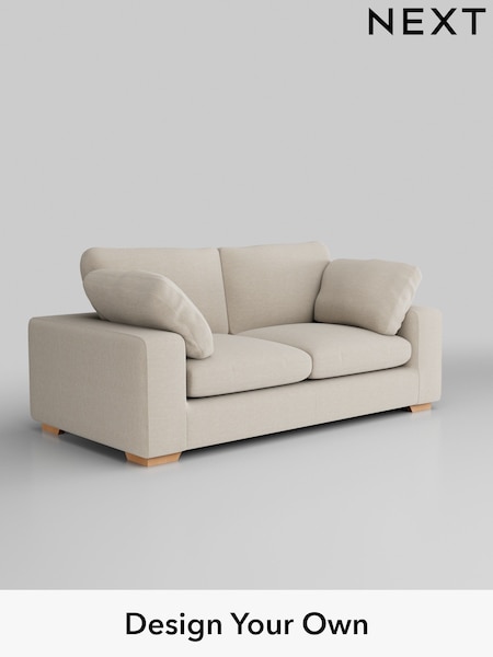 Fine Chenille Easy Clean/Oyster N Premium The Snuggle Grand (H36860) | £1,799