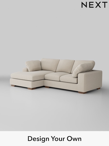 Fine Chenille Easy Clean/Oyster N Premium The Snuggle Grand (H36860) | £2,575