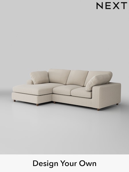 Fine Chenille Easy Clean/Oyster N Premium The Snuggle Grand (H36860) | £2,575