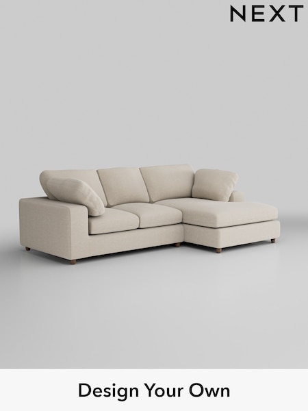 Fine Chenille Easy Clean/Oyster N Premium The Snuggle Grand (H36860) | £2,575
