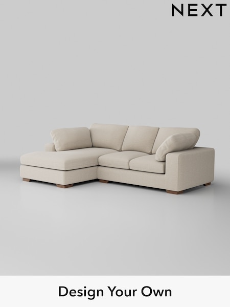 Fine Chenille Easy Clean/Oyster N Premium The Snuggle Grand (H36860) | £2,650