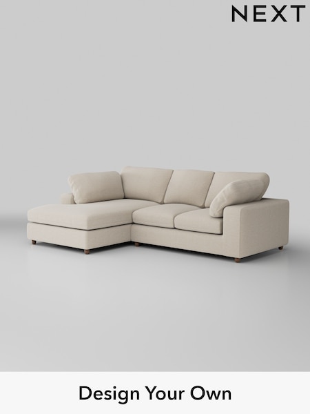 Fine Chenille Easy Clean/Oyster N Premium The Snuggle Grand (H36860) | £2,650