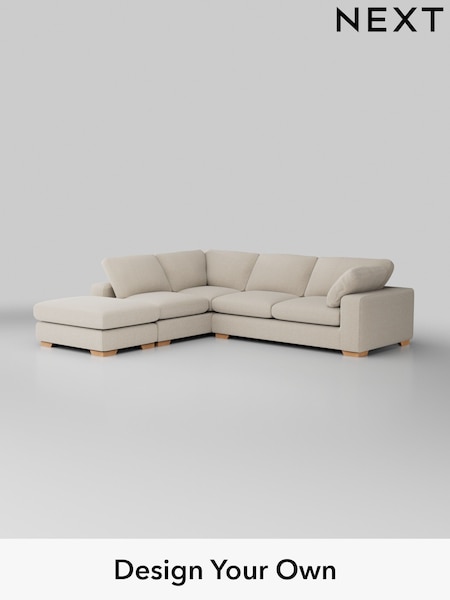 Fine Chenille Easy Clean/Oyster N Premium The Snuggle Grand (H36860) | £3,499