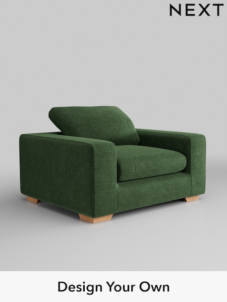 Luxe Chenille/Dark Green N Premium The Snuggle Grand (H36861) | £1,499