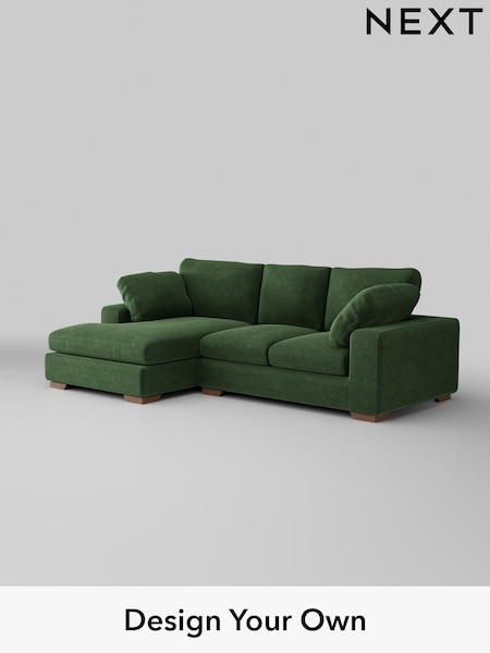 Luxe Chenille/Dark Green N Premium The Snuggle Grand (H36861) | £2,775