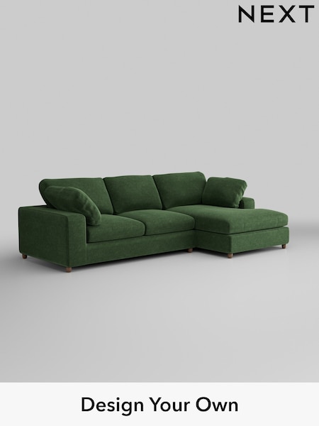 Luxe Chenille/Dark Green N Premium The Snuggle Grand (H36861) | £2,775