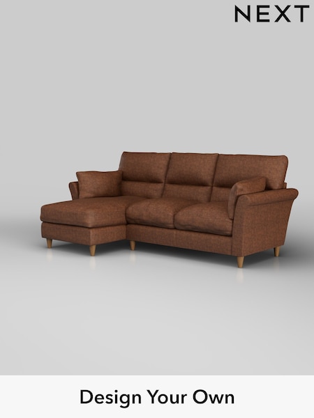Monza Faux Leather Easy Clean/Chestnut Brown Hartley Highback Relaxed Sit (H36866) | £1,950