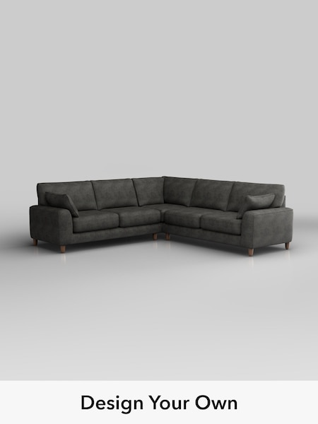 Monza Faux Leather Easy Clean/Dark Grey Campbell (H36870) | £2,350