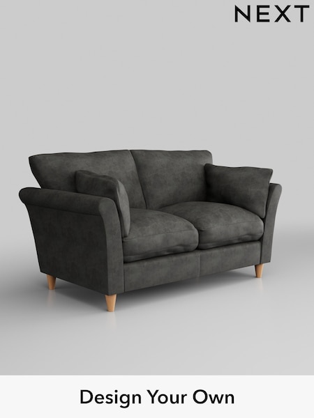 Monza Faux Leather Easy Clean/Dark Grey Hartley Relaxed Sit (H36872) | £1,075