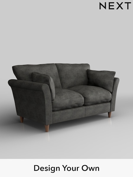 Monza Faux Leather Easy Clean/Dark Grey Hartley Relaxed Sit (H36872) | £1,075