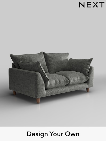 Plush Chenille/Dark Grey Noa Deep Relaxed Sit (H36881) | £1,075