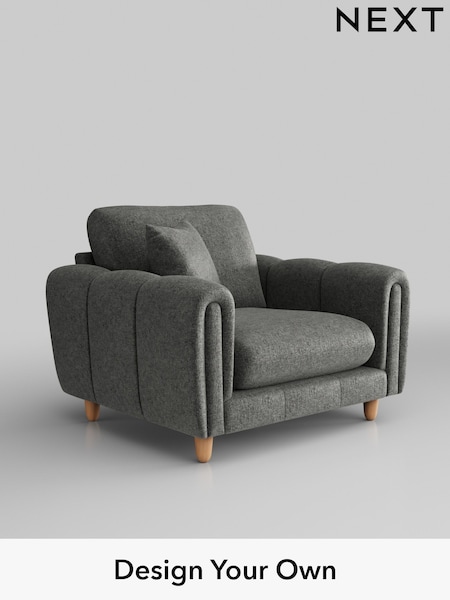 Plush Chenille/Dark Grey Odella (H36882) | £975