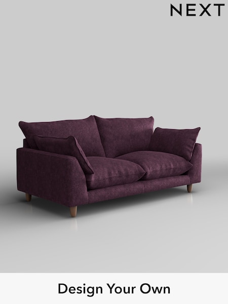 Plush Chenille/Dark Plum Purple Noa Deep Relaxed Sit (H36885) | £1,175