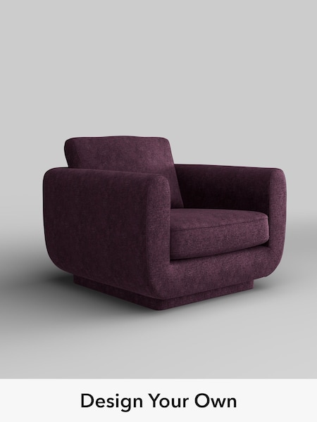 Plush Chenille/Dark Plum Purple N Premium Pia (H36886) | £1,025