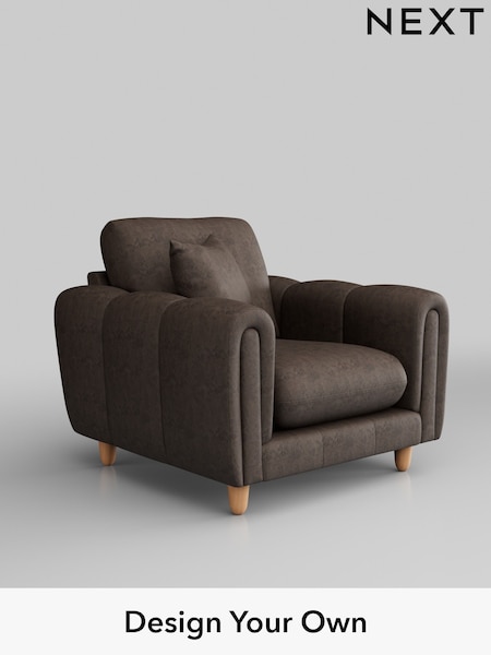Monza Faux Leather Easy Clean/Peppercorn Brown Odella (H36889) | £875