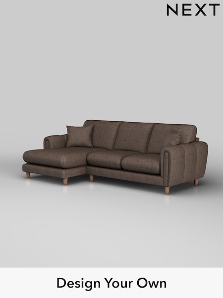 Monza Faux Leather Easy Clean/Peppercorn Brown Odella (H36889) | £1,950