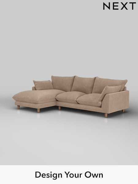 Luxe Chenille/Mid Natural Noa Deep Relaxed Sit (H36894) | £1,975
