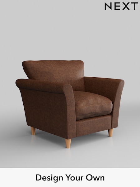 Monza Faux Leather Easy Clean/Chestnut Brown Hartley Relaxed Sit (H36895) | £825