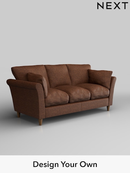 Monza Faux Leather Easy Clean/Chestnut Brown Hartley Relaxed Sit (H36895) | £1,275