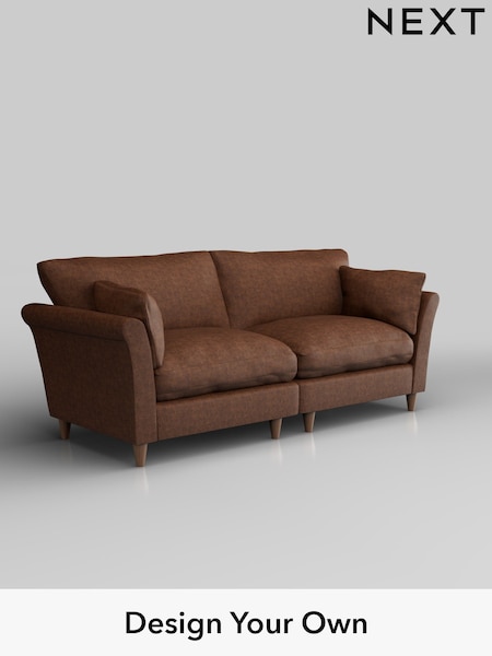 Monza Faux Leather Easy Clean/Chestnut Brown Hartley Relaxed Sit (H36895) | £1,375