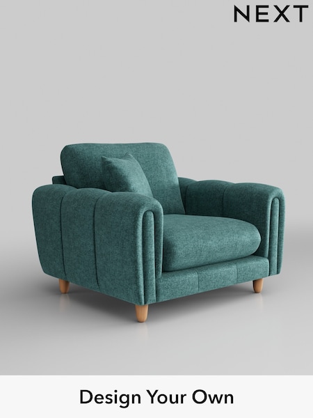Plush Chenille/Dark Teal Green Odella (H36896) | £975