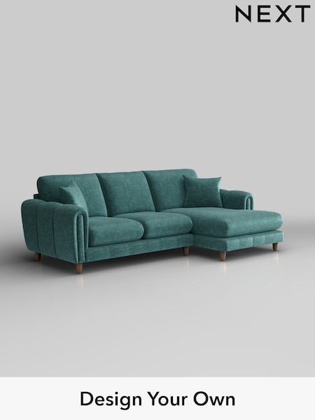 Plush Chenille/Dark Teal Green Odella (H36896) | £1,950