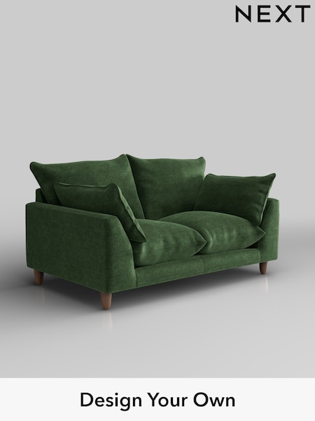 Luxe Chenille/Dark Green Noa Deep Relaxed Sit (H36905) | £1,175