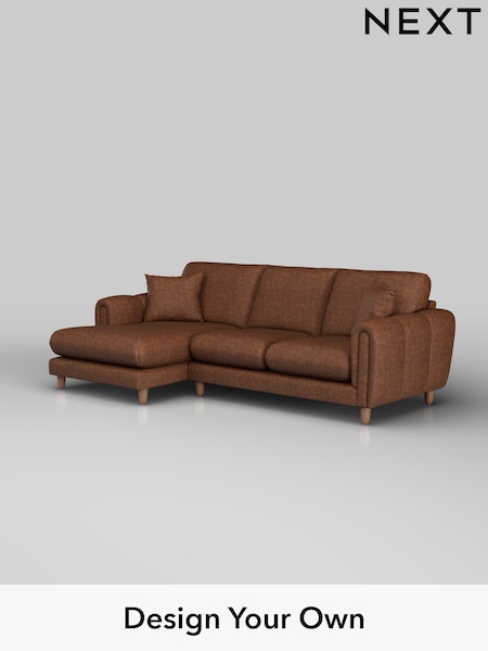Monza Faux Leather Easy Clean/Chestnut Brown Odella (H36908) | £1,950