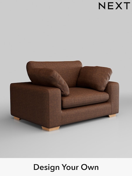 Monza Faux Leather Easy Clean/Chestnut Brown N Premium The Snuggle Grand (H36910) | £1,599