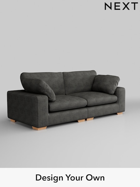 Monza Faux Leather Easy Clean/Dark Grey N Premium The Snuggle Grand (H36911) | £1,899