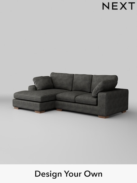 Monza Faux Leather Easy Clean/Dark Grey N Premium The Snuggle Grand (H36911) | £2,675