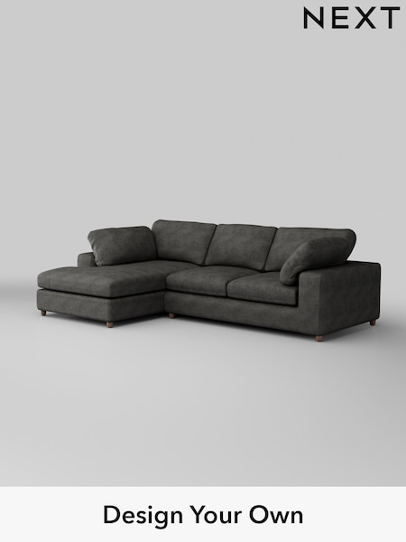 Monza Faux Leather Easy Clean/Dark Grey N Premium The Snuggle Grand (H36911) | £2,750