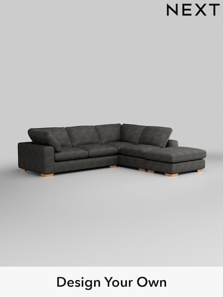 Monza Faux Leather Easy Clean/Dark Grey N Premium The Snuggle Grand (H36911) | £3,499